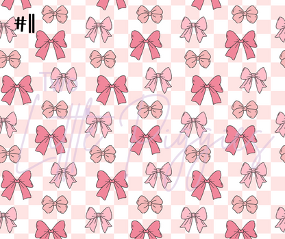 Printed Vinyl - Cutesy Bows Collection