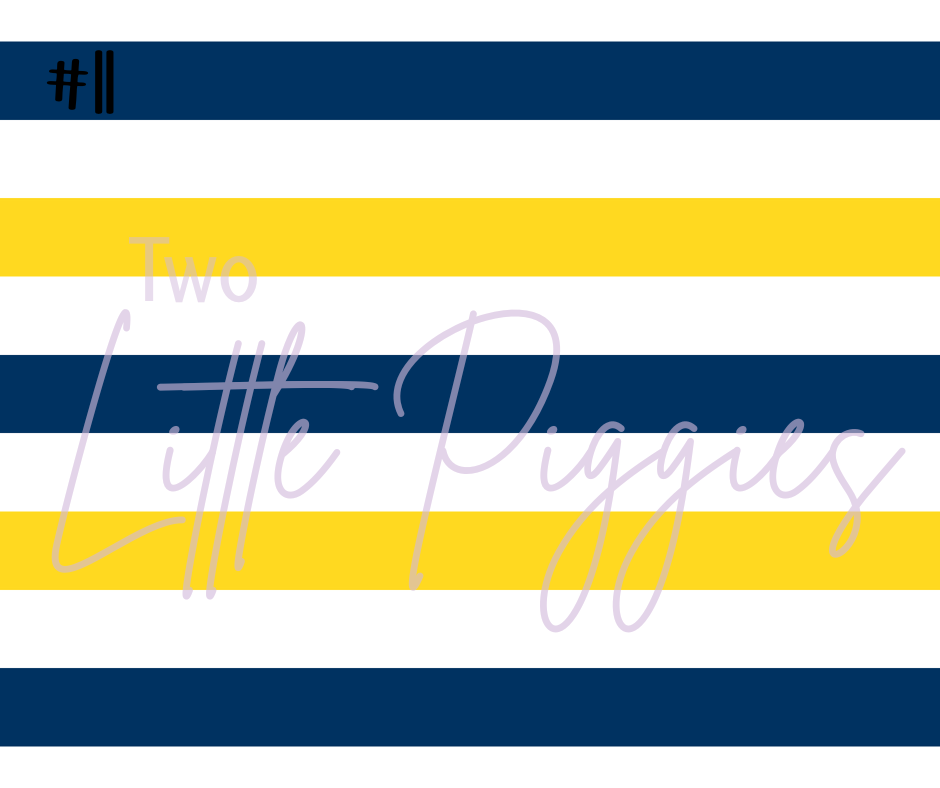 Printed Vinyl - Cheer - Blue and Yellow