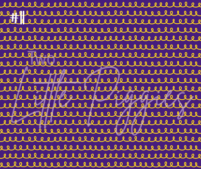 Printed Vinyl - Football - Purple and Gold