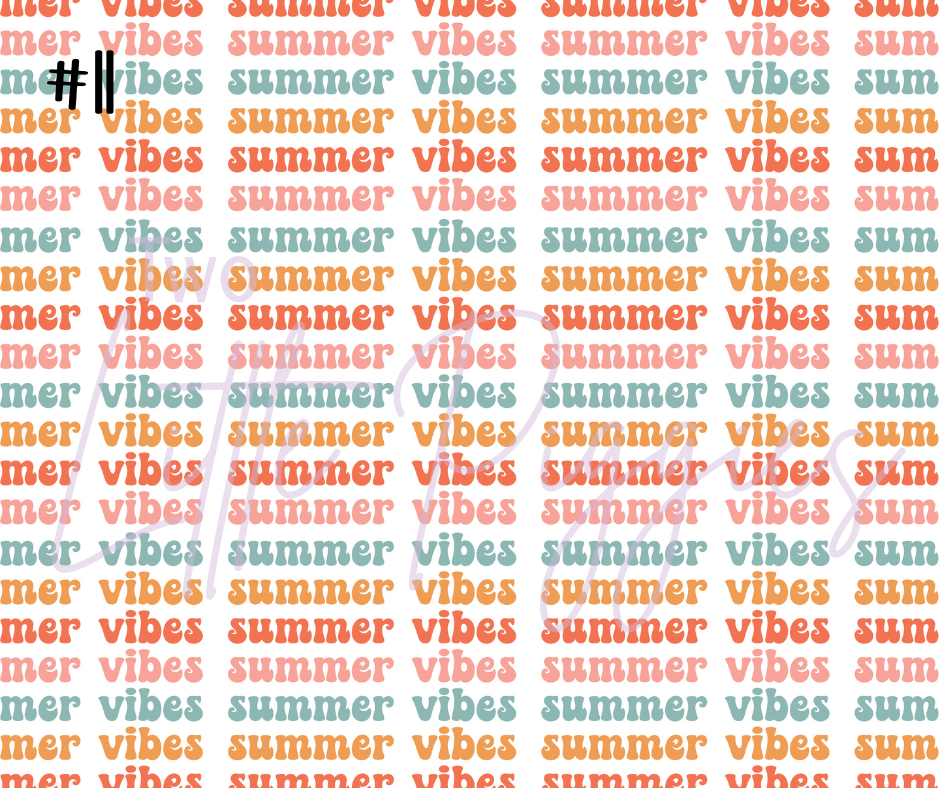 Printed Vinyl - Groovy Summer Collection