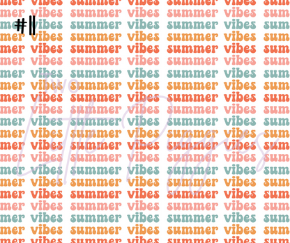 Printed Vinyl - Groovy Summer Collection