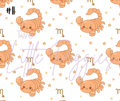 Printed Vinyl - Baby Zodiac