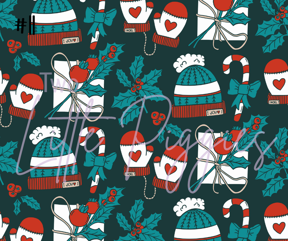 Printed Vinyl - Happy Holidays