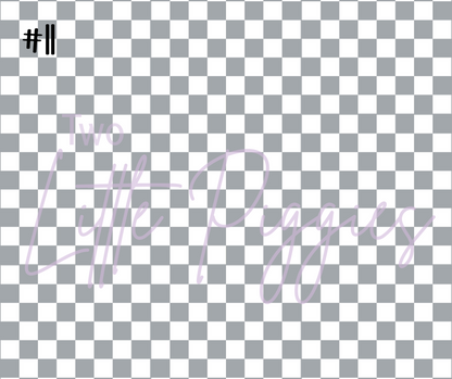 Printed Vinyl - Checkers - Regular