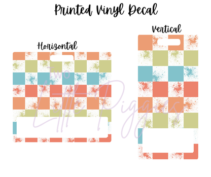 Printed Vinyl - Checkered Good Vibes