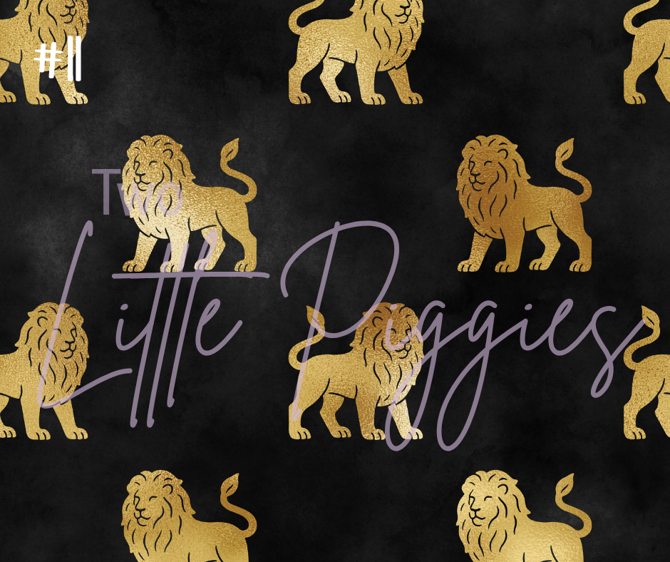 Printed Vinyl - Leo - Black and Gold