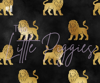 Printed Vinyl - Leo - Black and Gold