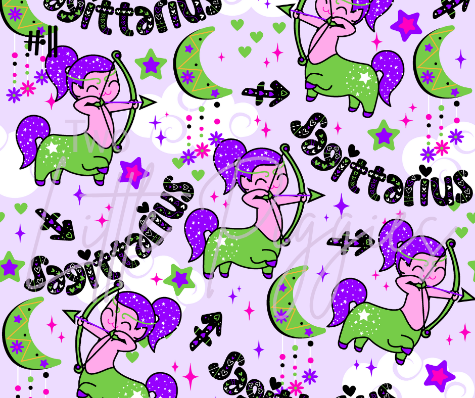 Printed Vinyl - Cutesy Zodiac