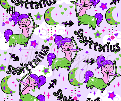 Printed Vinyl - Cutesy Zodiac