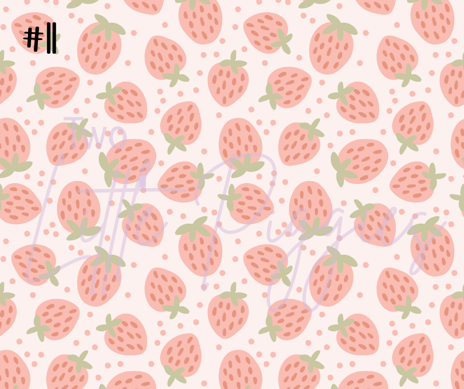 Printed Vinyl - Whimsy Strawberry Collection