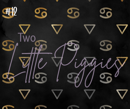 Printed Vinyl - Cancer - Black and Gold