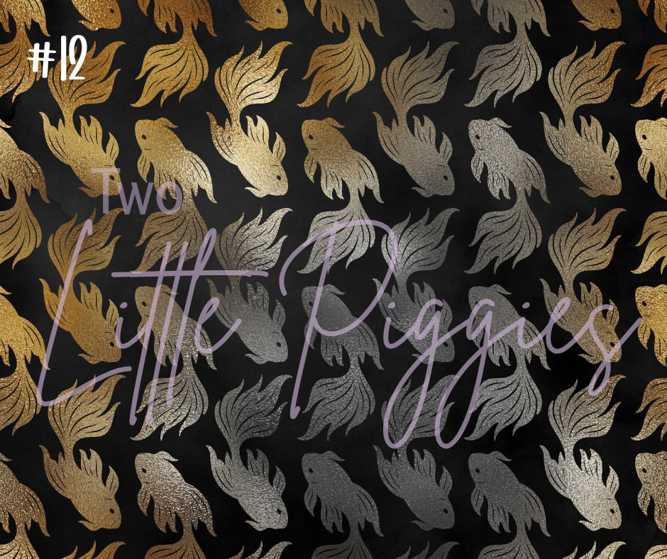 Printed Vinyl - Pisces - Black and Gold