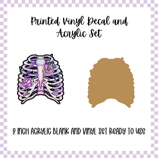 Printed Vinyl and Acrylic Set - Skelli Ribs