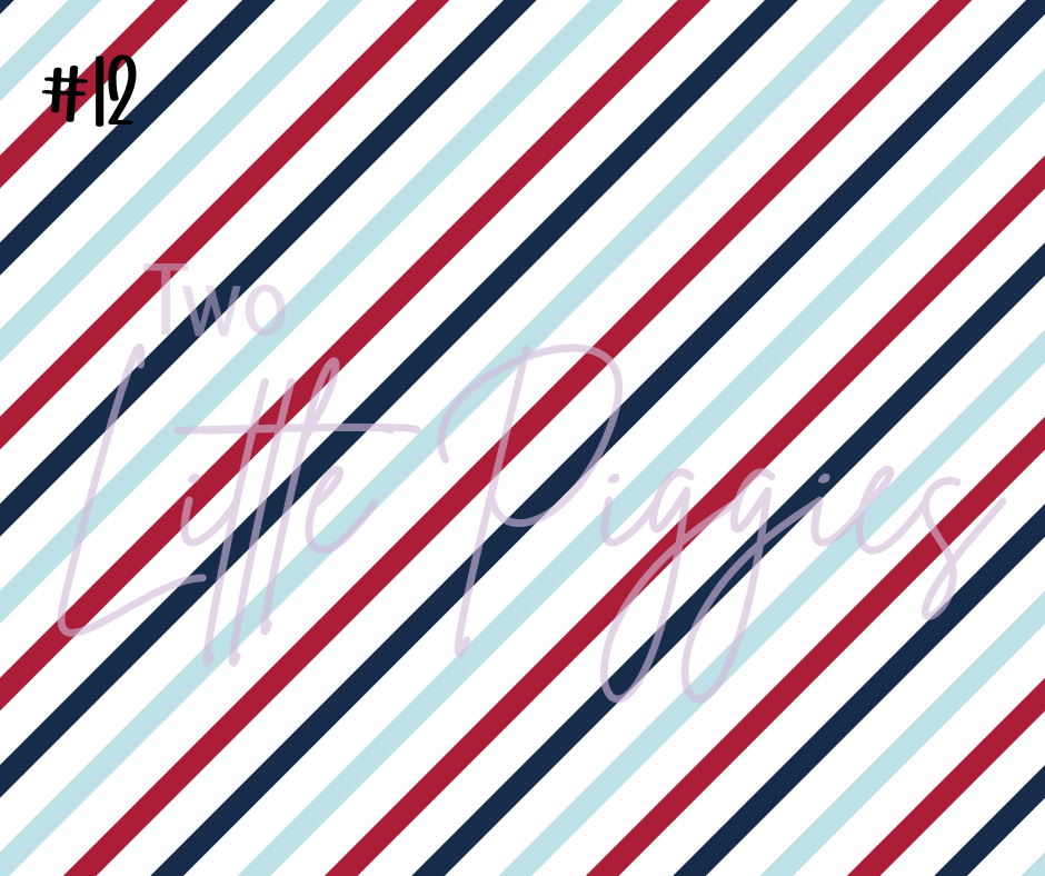 Printed Vinyl - Christmas - Navy and Berry