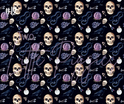 Printed Vinyl - Halloween Gothic Collection