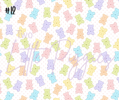 Printed Vinyl - Pastel Gummy Bears