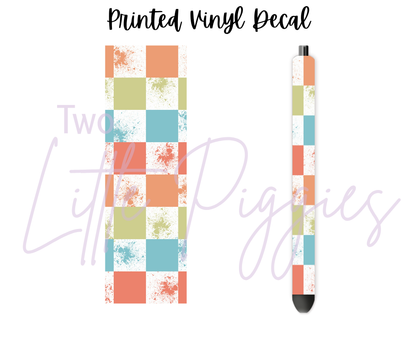 Printed Vinyl - Checkered Good Vibes