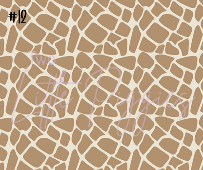 Printed Vinyl - Neutral Safari Collection