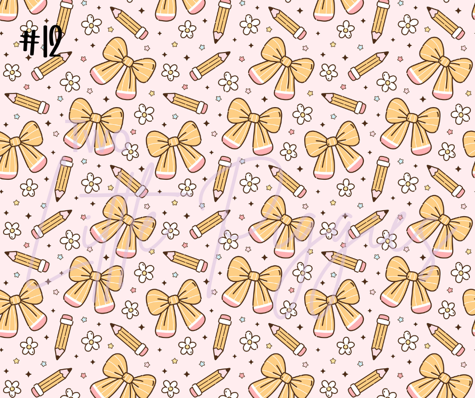 Printed Vinyl - Back to School