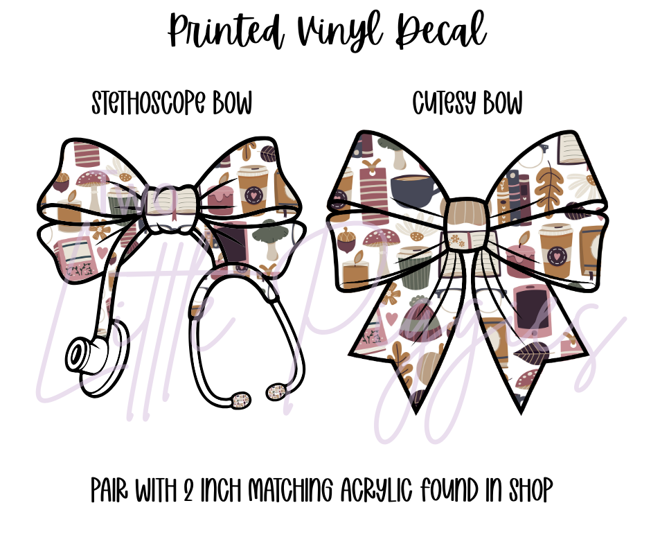 Printed Vinyl - Bookish Autumn