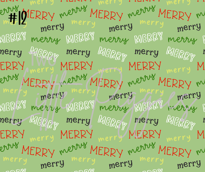 Printed Vinyl - Christmas Trees