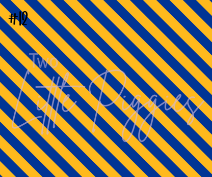 Printed Vinyl - Football - Blue and Gold