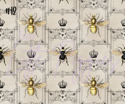 Printed Vinyl - Bumbling Bees