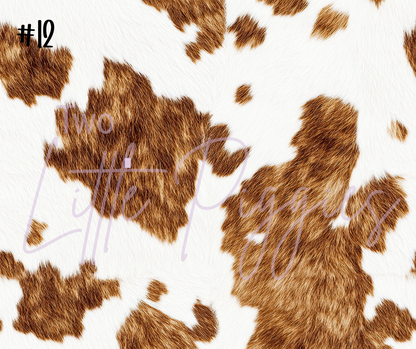 Printed Vinyl - Cowhide Collection