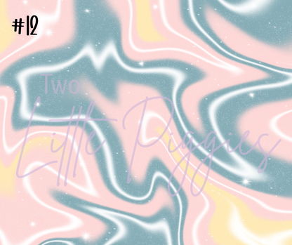 Printed Vinyl - Pastel Ink Spill