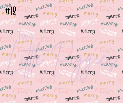 Printed Vinyl - Very Merry Christmas