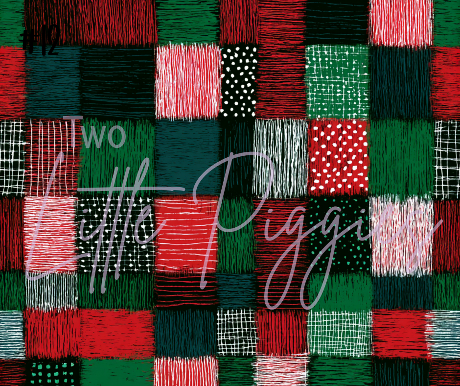 Printed Vinyl - Hand Drawn Christmas