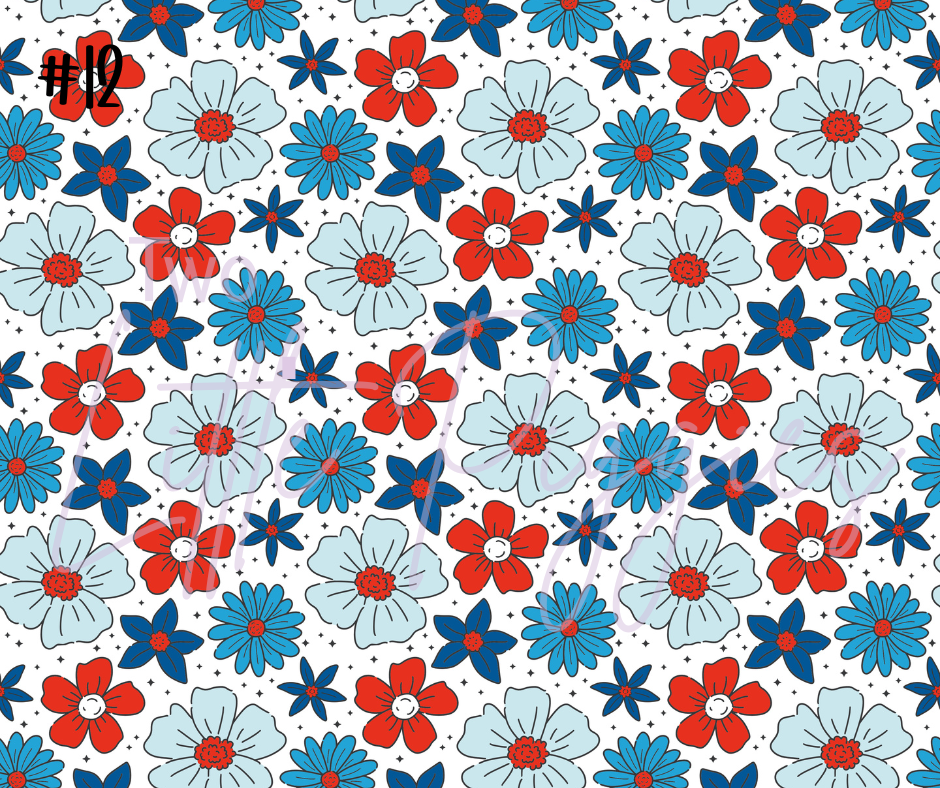 Printed Vinyl - Red, White and Blue Collection