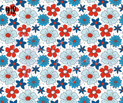 Printed Vinyl - Red, White and Blue Collection