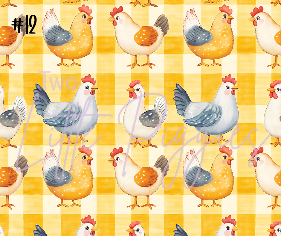 Printed Vinyl - Chickens 2
