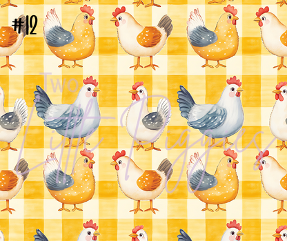 Printed Vinyl - Chickens 2
