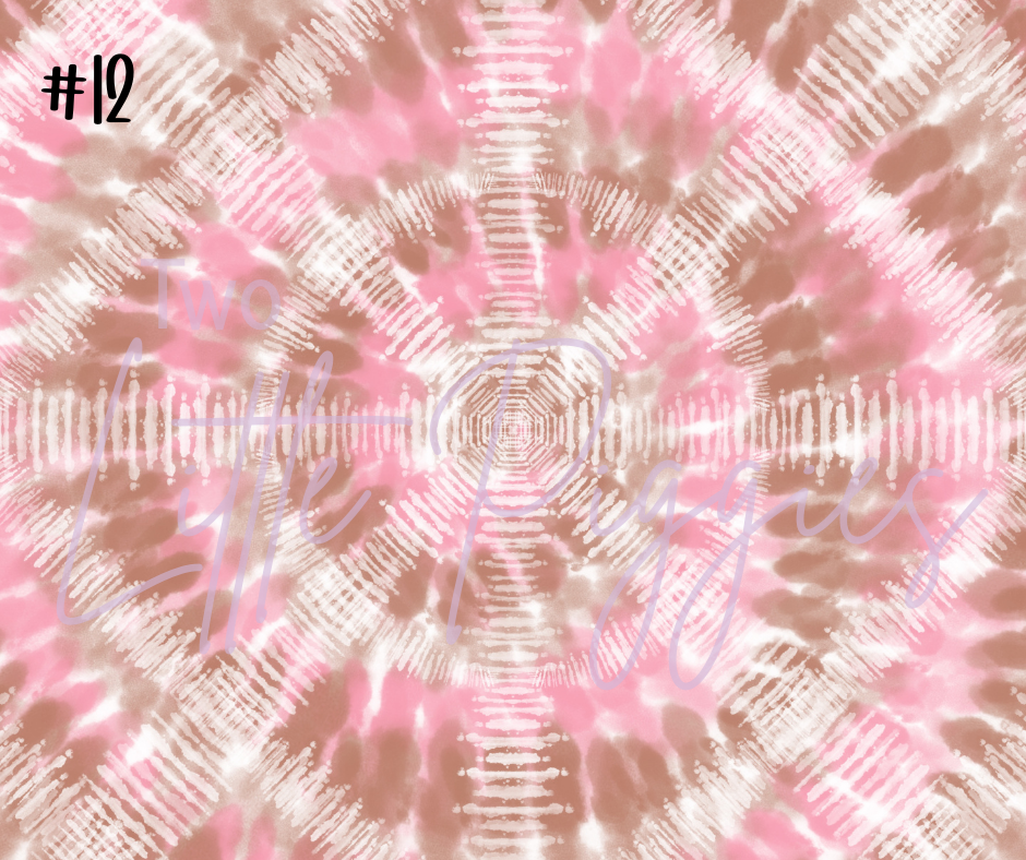 Printed Vinyl - Pastel Tie Dye