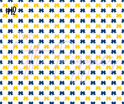 Printed Vinyl - Cheer - Blue and Yellow