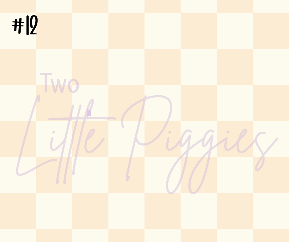 Printed Vinyl - Pastel Checkers Collection