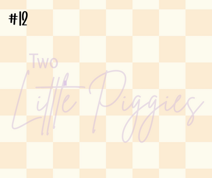 Printed Vinyl - Pastel Checkers Collection