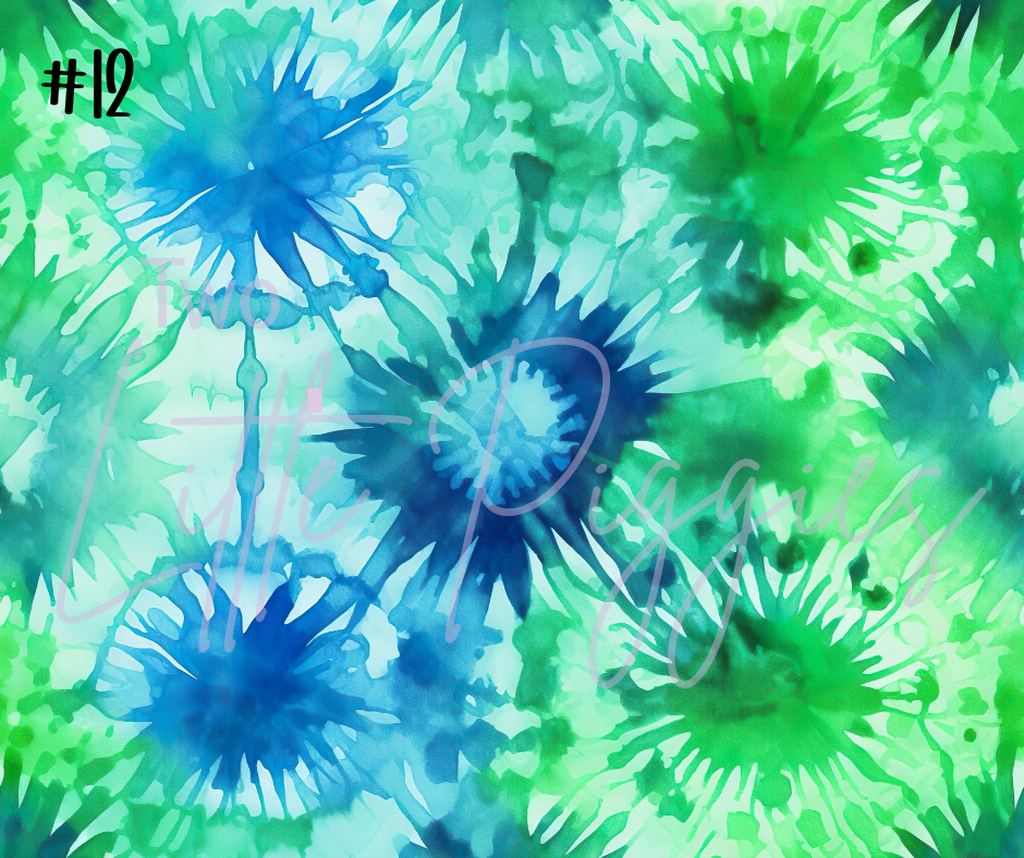 Printed Vinyl - Tie Dye Collection