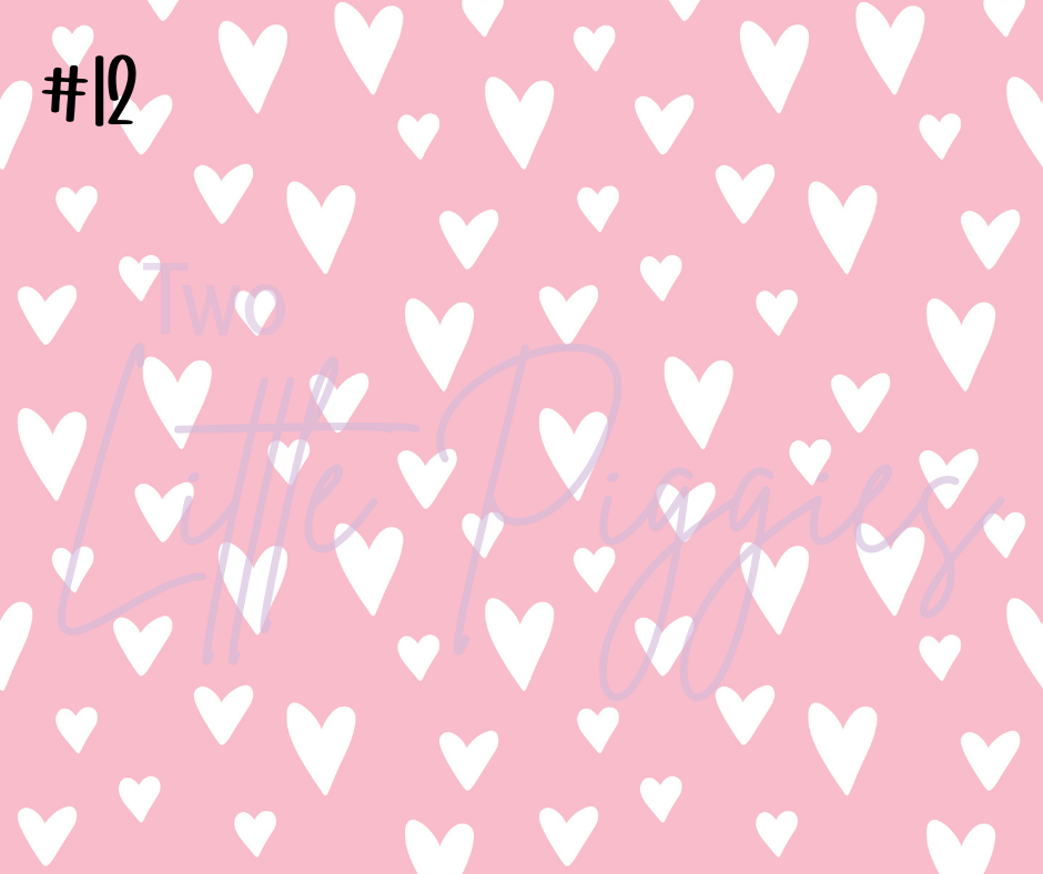Printed Vinyl - Valentine Hearts