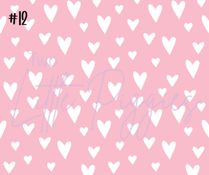 Printed Vinyl - Valentine Hearts