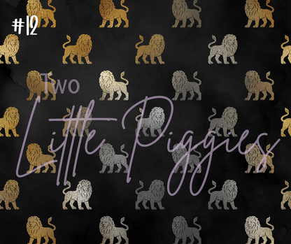 Printed Vinyl - Leo - Black and Gold