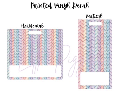 Printed Vinyl - Pastel Knit