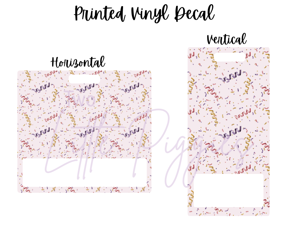 Printed Vinyl - New Year  - Purple