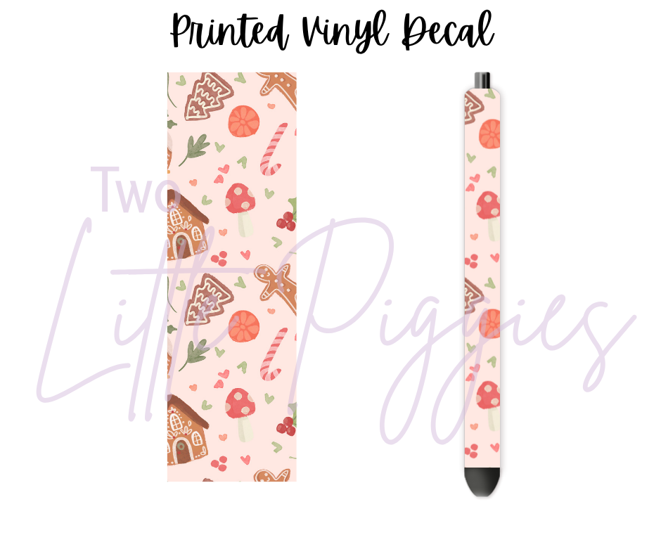 Printed Vinyl - Rosy Christmas