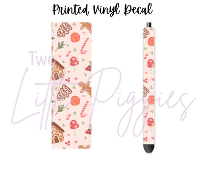 Printed Vinyl - Rosy Christmas