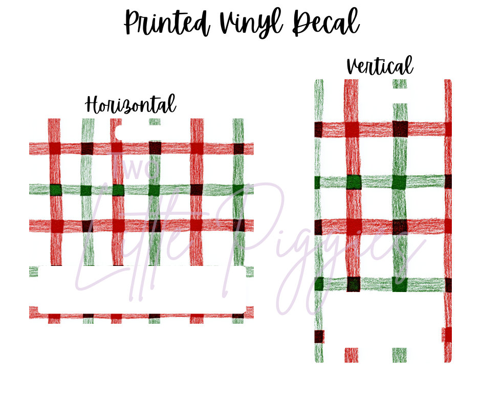 Printed Vinyl - Hand Drawn Christmas