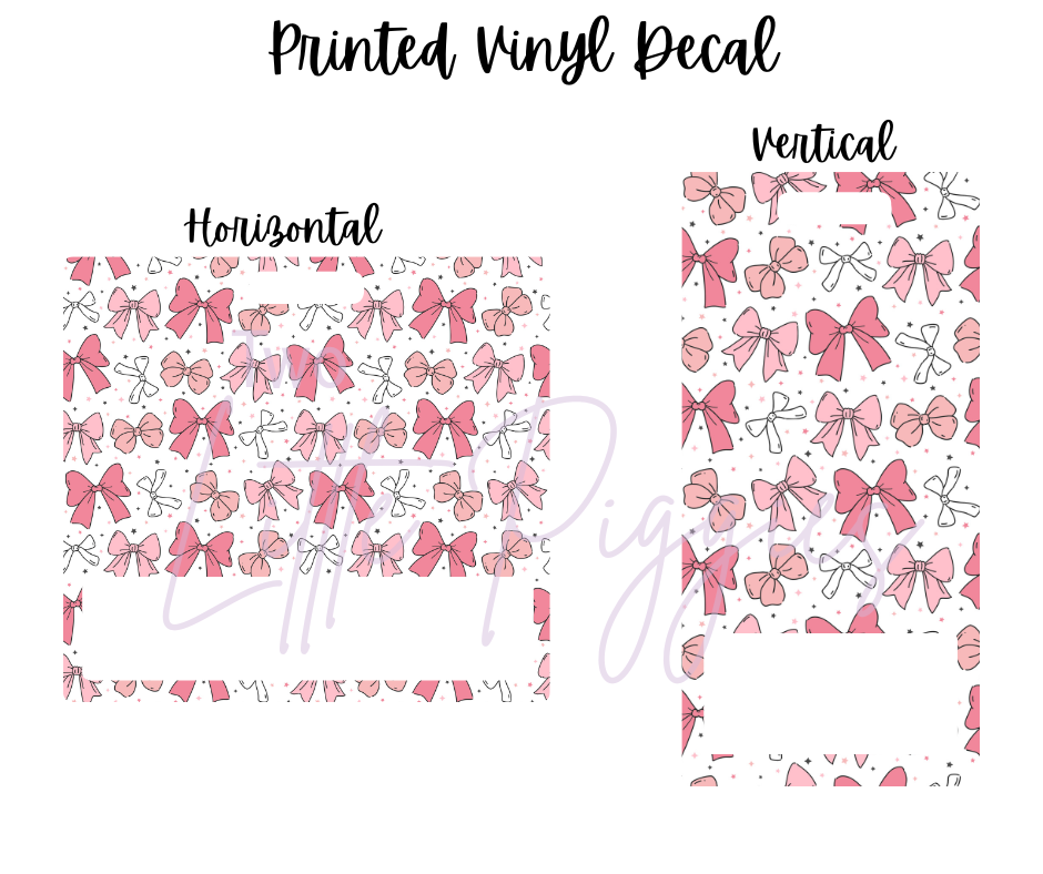 Printed Vinyl - Cutesy Bows Collection