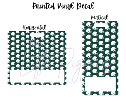 Printed Vinyl - Football - Green and White